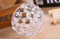 Clear Ball Shape Candle Glass Cups High White Glass Household Decorative