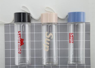 500ml Capacity Sports Water Bottle / Customized Glass Bottle Stock Drinking