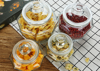 Transparent Glass Food Storage Jars For Herb - Tea / Glass Cookie Jar